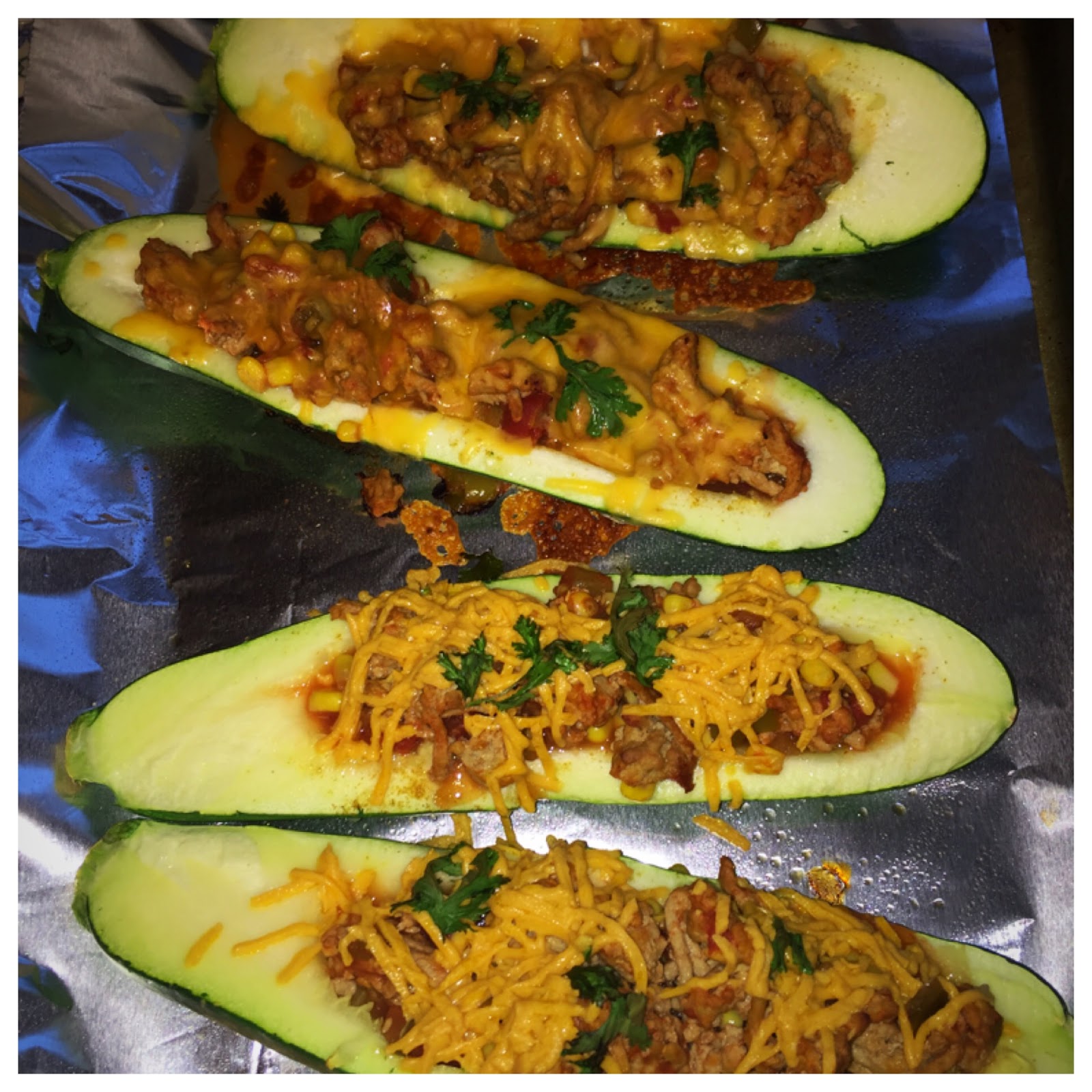 Fuller It Up Mexican Zucchini Burrito Boats