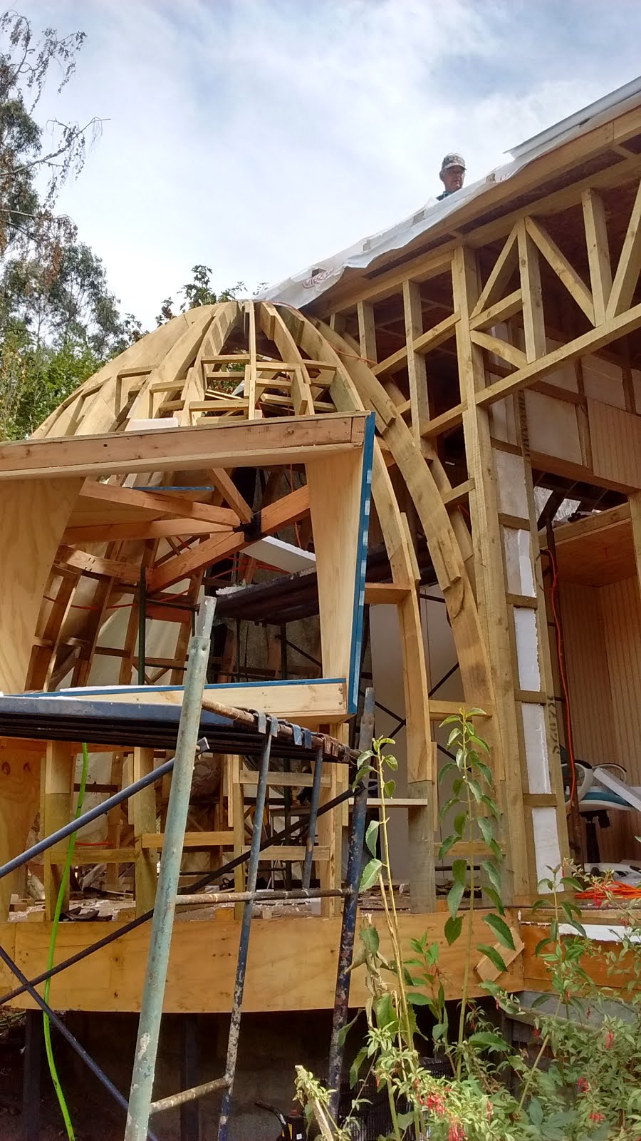 Domos Lisos: Cierre techo: el Nudo