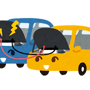 車のジャンプスタートのイラスト