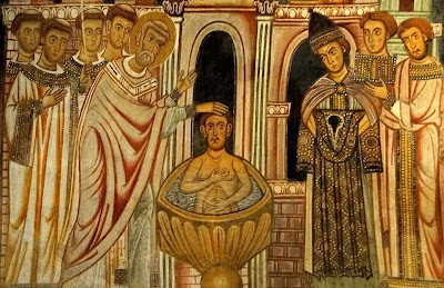 São Silvestre I batiza o imperador Constantino São Silvestre I batiza o imperador Constantino