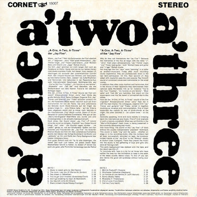 The Jay Five Instrumental* ‎– A'one A'two A'three ( Heimatliche Klaenge vol.135) 1967