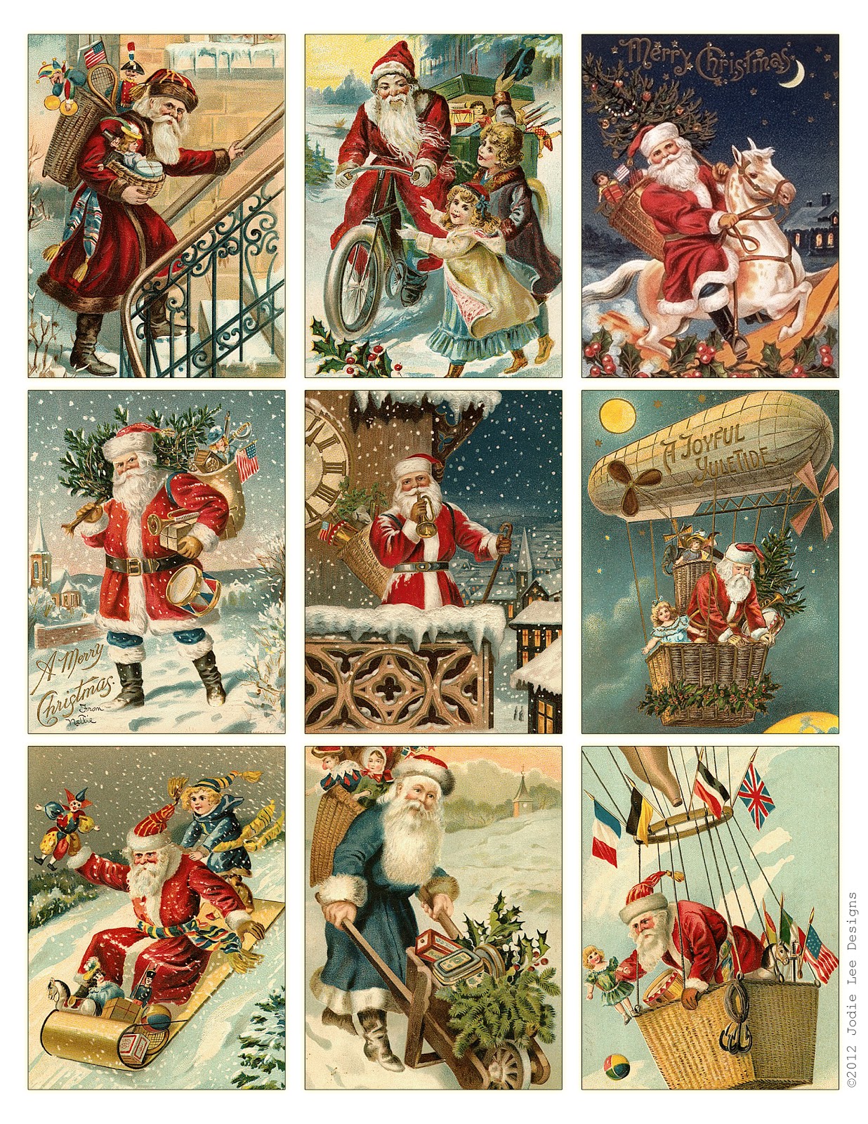 Free Vintage Christmas Card Printables