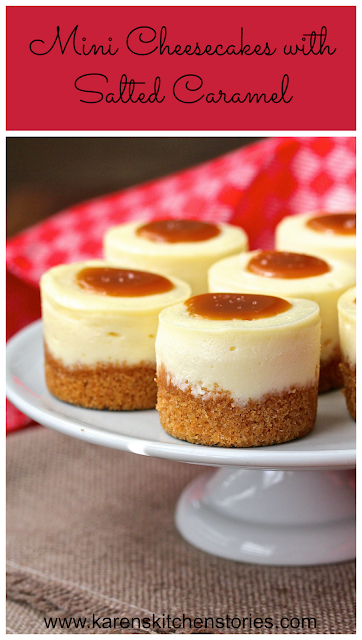 Mini Cheesecakes with Salted Caramel Mini Cheesecakes with Salted Caramel