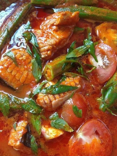 Asam Pedas Pari Daun Kesum