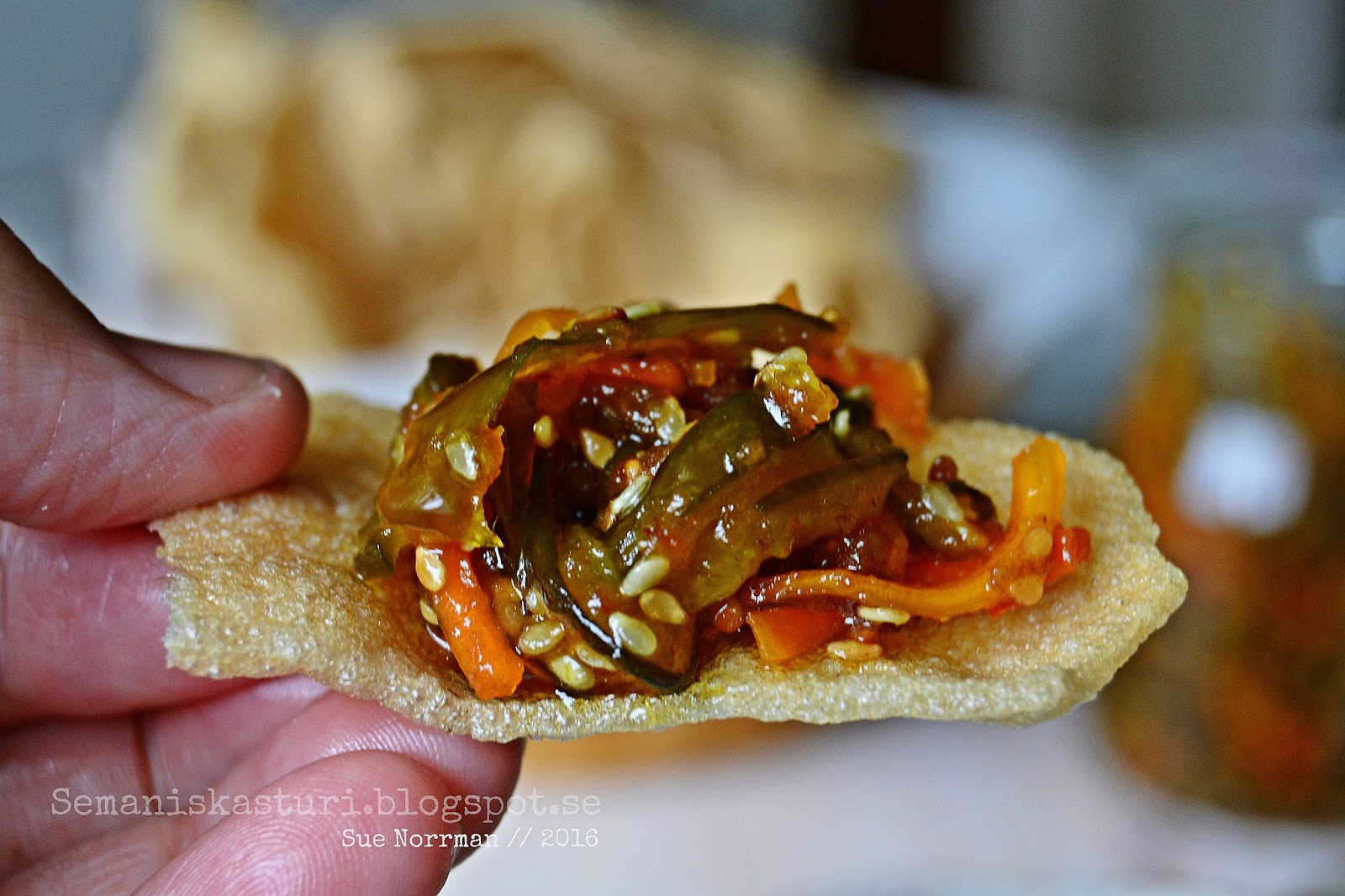 Acar Timun Tumis Sarawak Style Yang Pasti Sedap Diganding