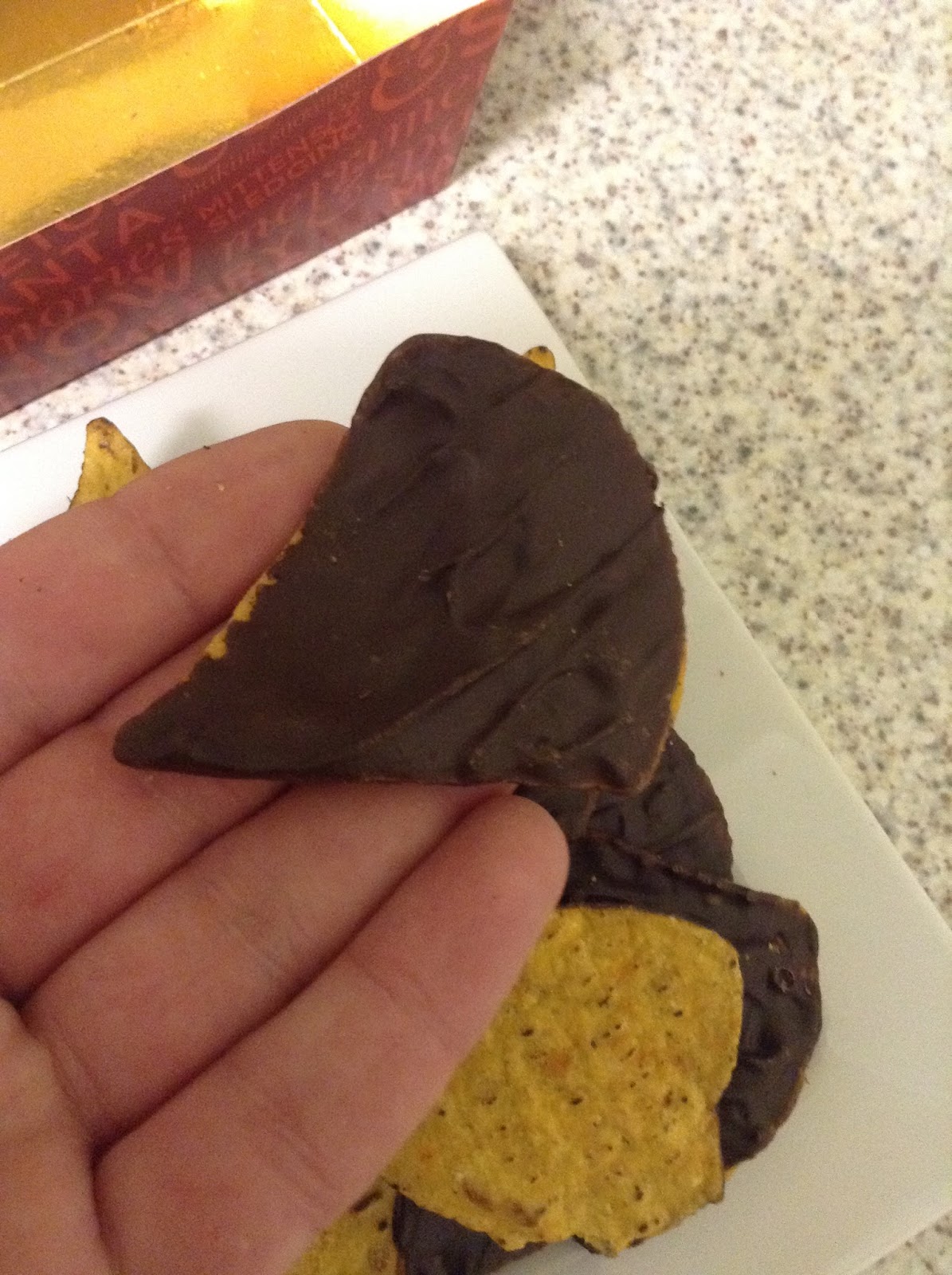 Marks & Spencer Dark Chocolate Coated Chilli Tortilla Chips