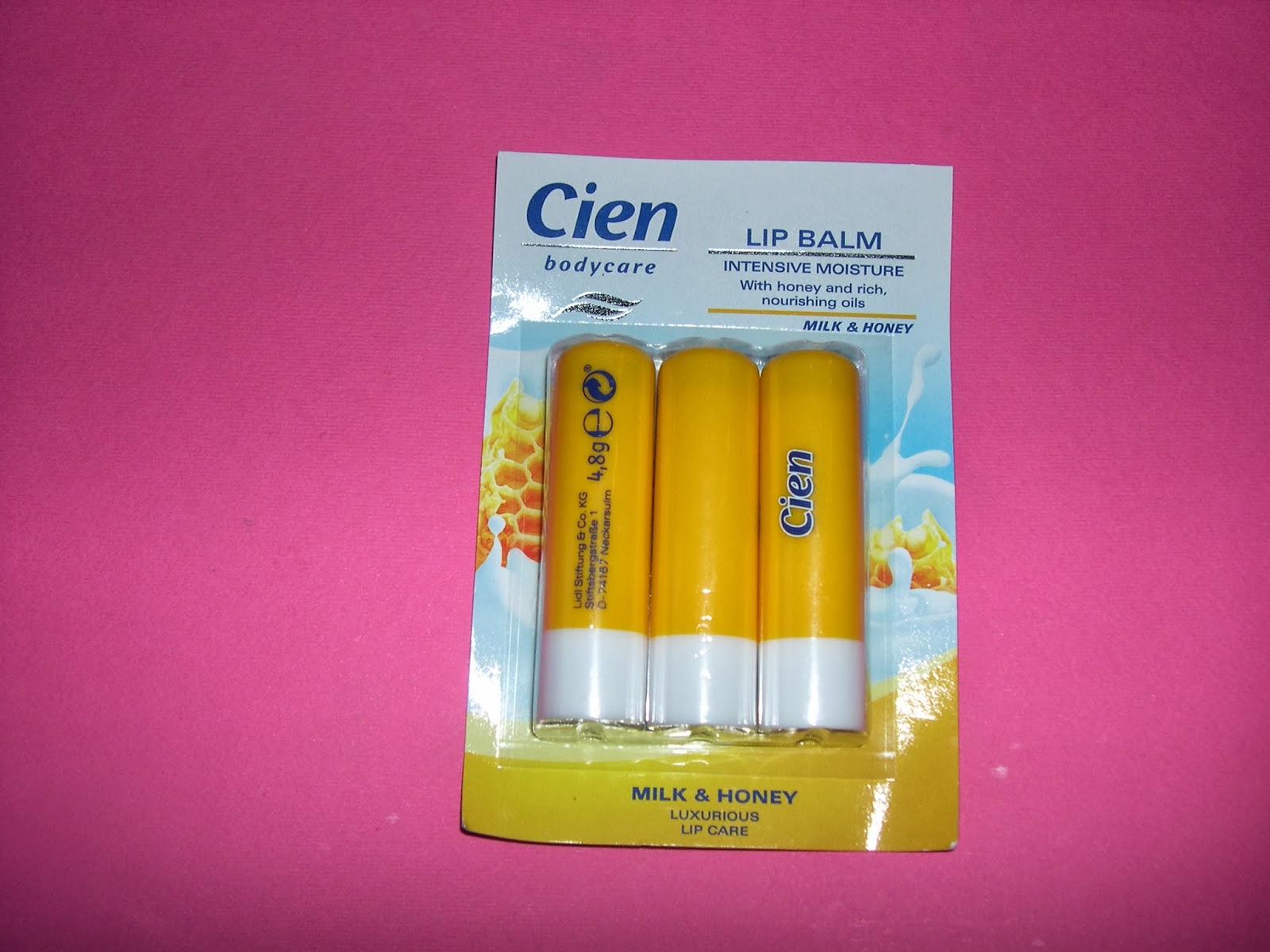 intensive moisture lip balm,cien