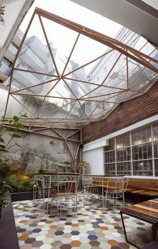 Effective ideas for a canopy made of glass