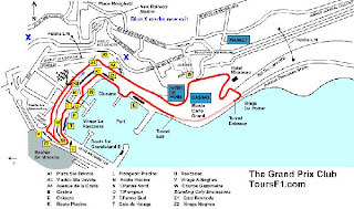Map of Monte Carlo, Monaco