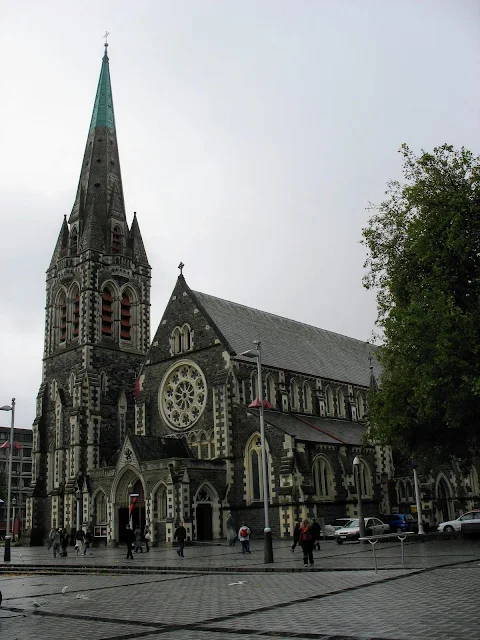 Christchurch Cathedral in New Zealand before the earthquake