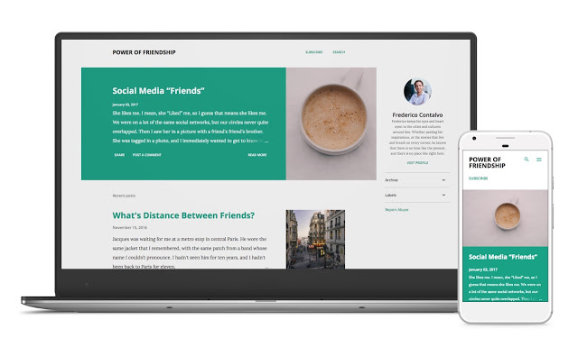 Notable blogger template