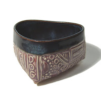 Triangular Stamped Pattern Bowl