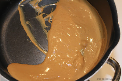 cookie butter, melting, double boiler