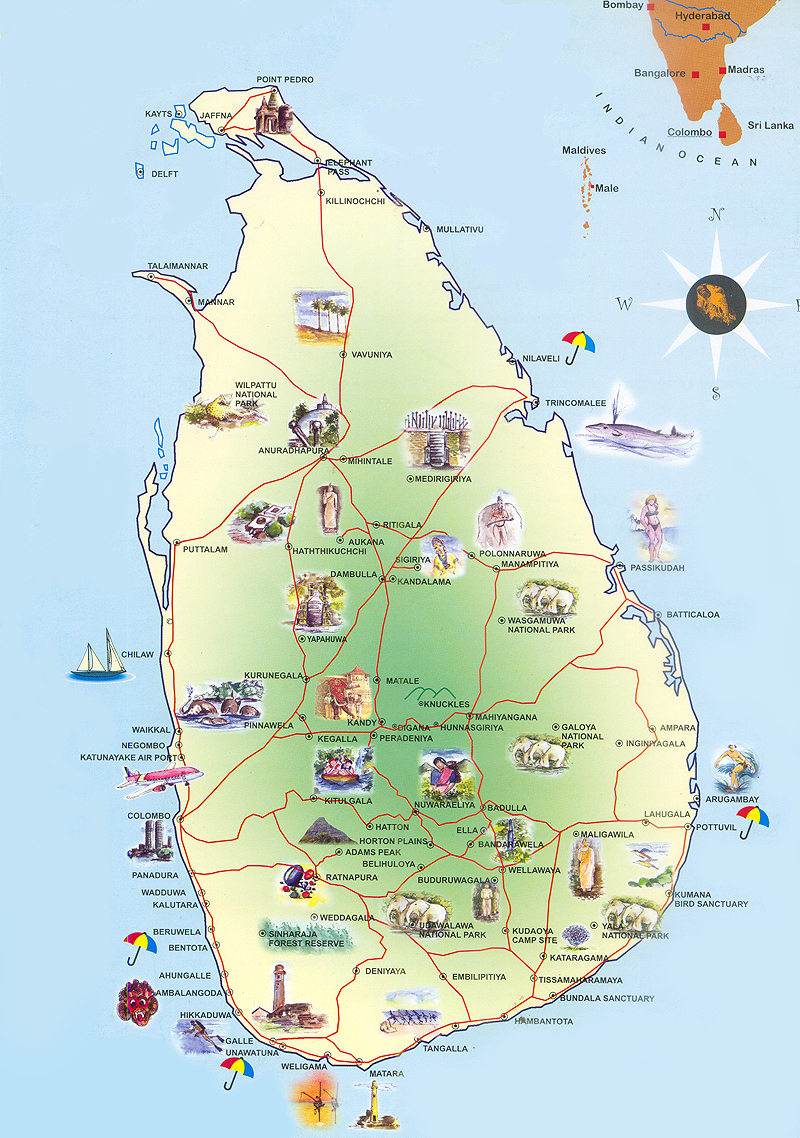 "Travel Beyond Limits": Travel Map of Sri Lanka