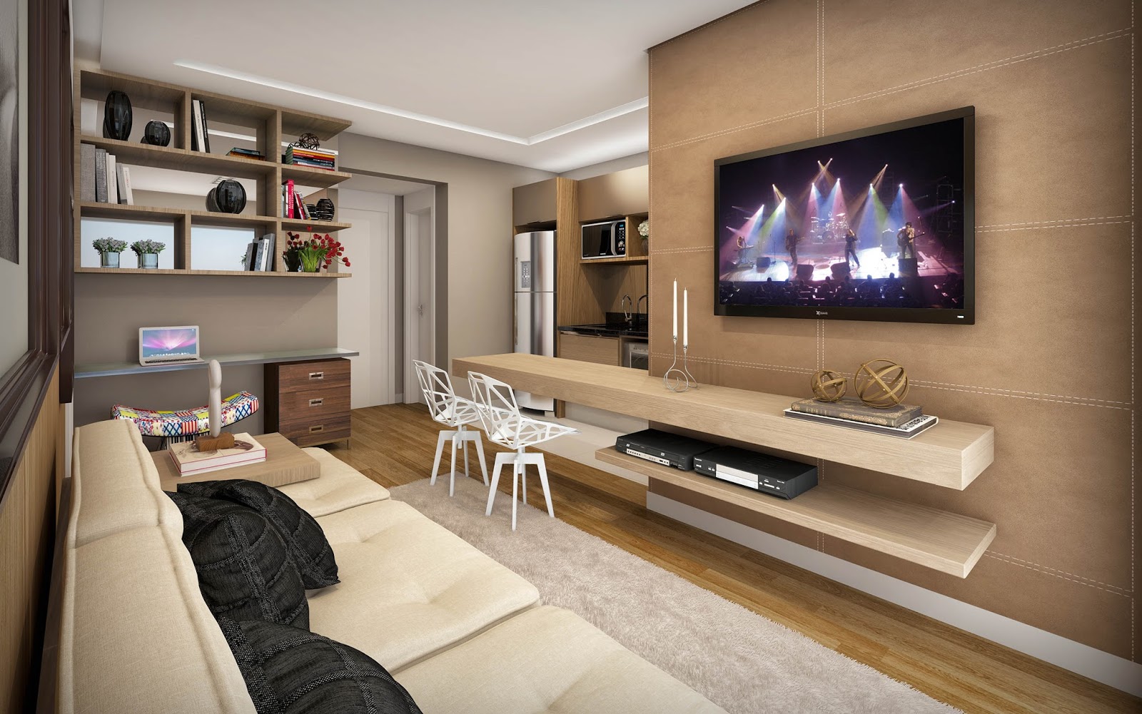 Sala De Estar Com Home Office ~ se inspirar nessas lindas salas modernas e seus home office funcionais Sala De Estar Com Home Office ~ se inspirar nessas lindas salas modernas e seus home office funcionais