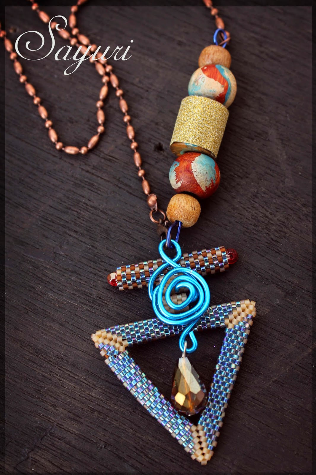 clasp as pendant necklace Divya N sayuri www.jewelsofsayuri.com