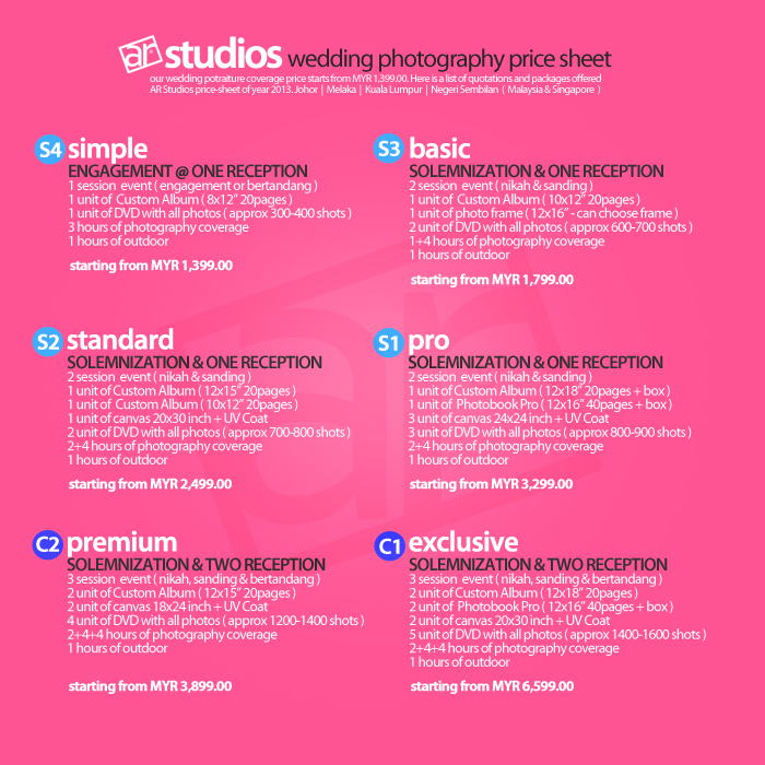 AR STUDIOS Malaysia Versatile Wedding Photographer & Videographer new packages 2013 PHOTOGRAPHY