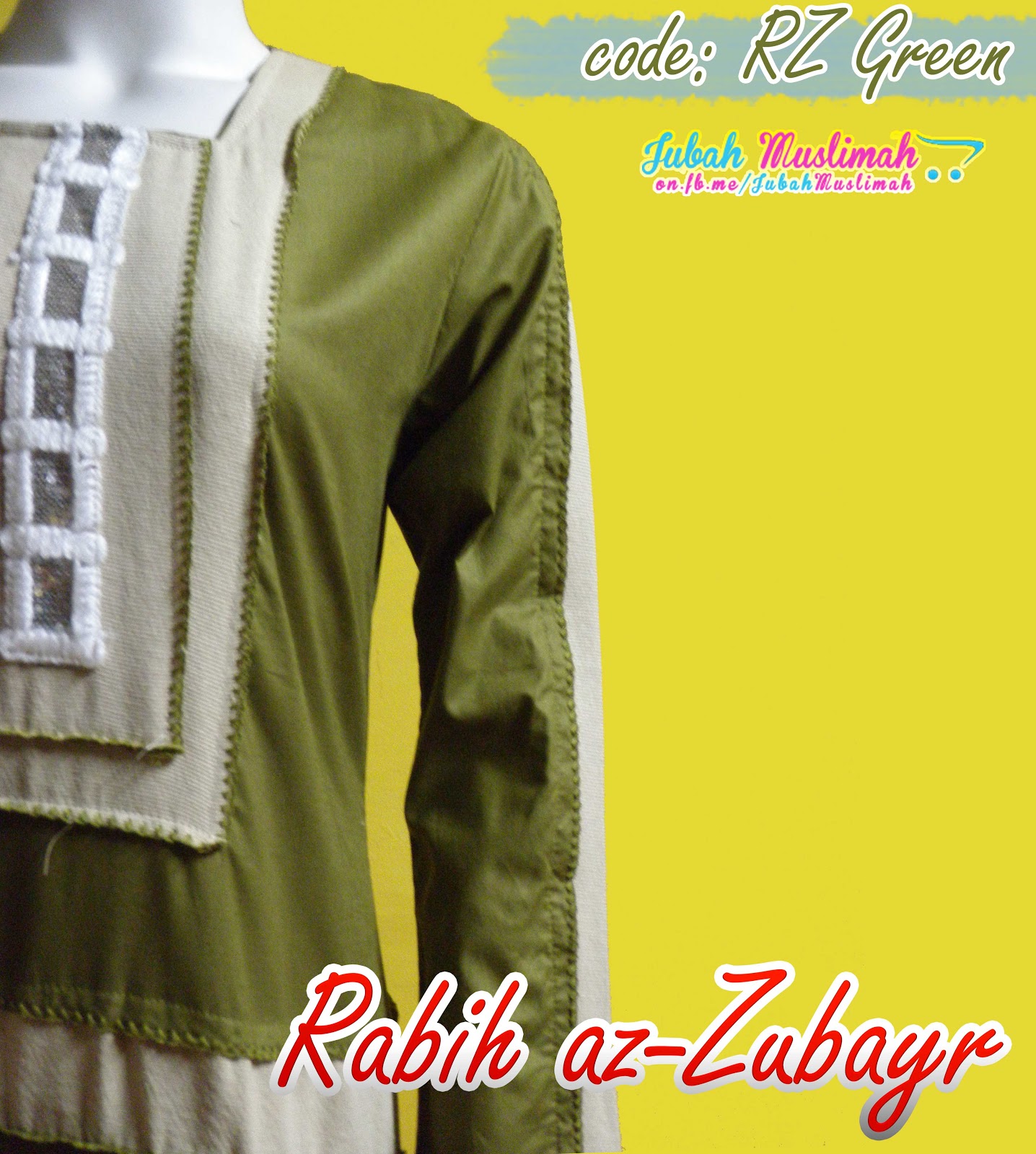 Jubah Muslimah Official Rabih azZubayr Collection, Ready Stock