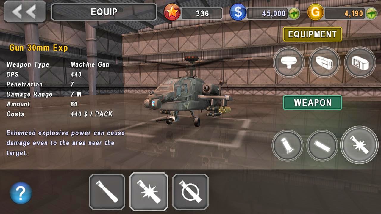 لعبة الهليكوبتر الرائعة Gunship battle Helicopter مهكرة للاندرويد