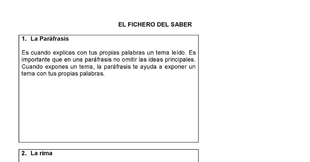Trabajos Y Tareas Fichero Del Saber