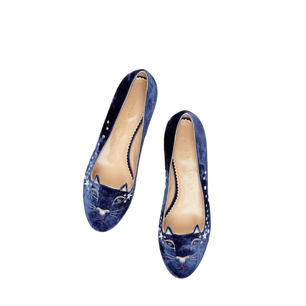 Festive Kitty - Charlotte Olympia 'Kitty & Co' Cat Flats Collection