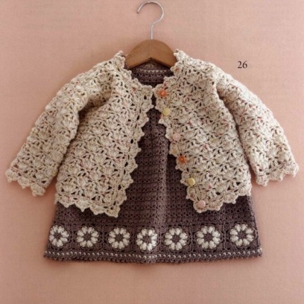 Little Girl Crochet Cardigan - Free Crochet Diagram