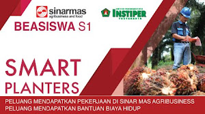 Beasiswa S1 INSTIPER Yogyakarta dari SMART Planters Beasiswa S1 INSTIPER Yogyakarta dari SMART Planters