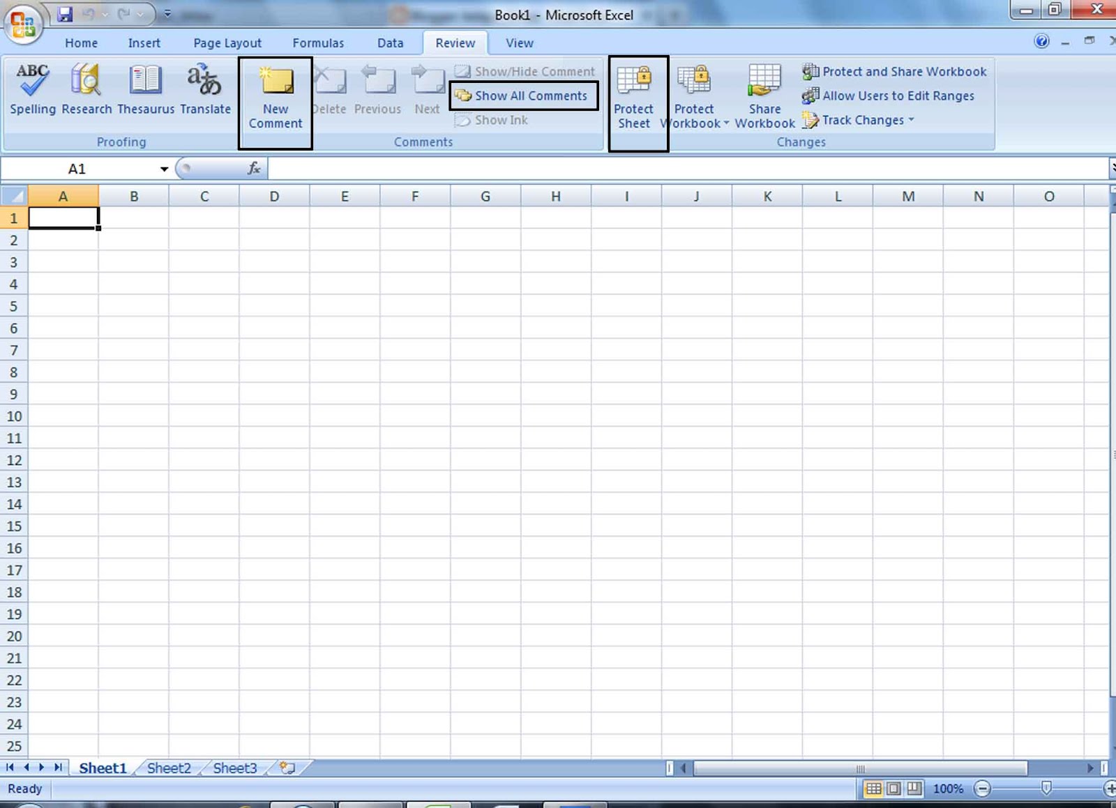 Граница печати в экселе. Excel 2007. Эксель 2007. Рецензирование в эксель. Эксель обзор.