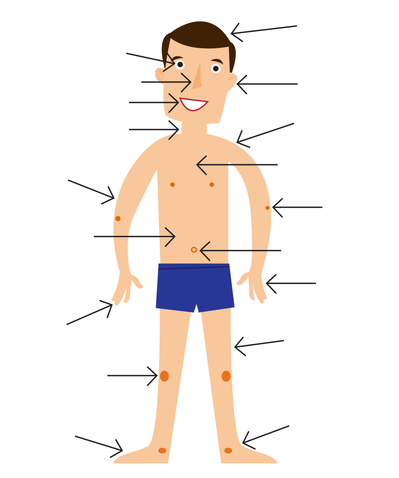 Retos para 3º y 4º de primaria: PARTS OF THE BODY