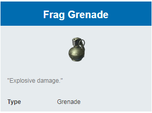 Deskripsi Grenades Frag Grenade di Rules Of Survival Deskripsi Grenades Frag Grenade di Rules Of Survival