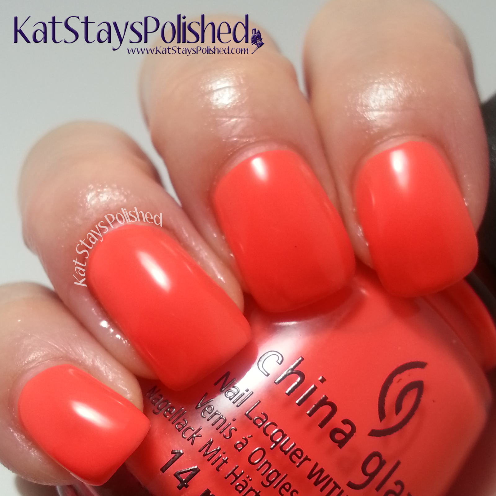 China Glaze Electric Nights - Red-Y to Rave | Kat Stays Polished