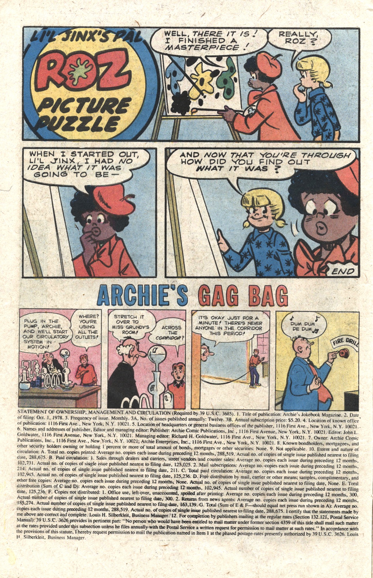 Read online Archie's Joke Book Magazine comic -  Issue #255 - 10