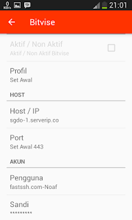 Bitvise Pengaturan ssh eproxy for android