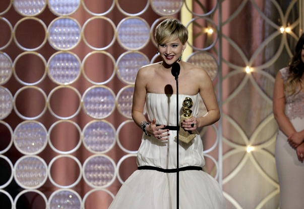 Jennifer Lawrence, Globo de Oro por La gran estafa americana