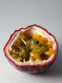 The inside of a passionfruit by Alexander Klink