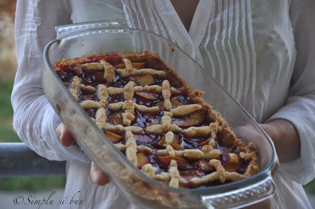 Tarta italiana rustica cu prune