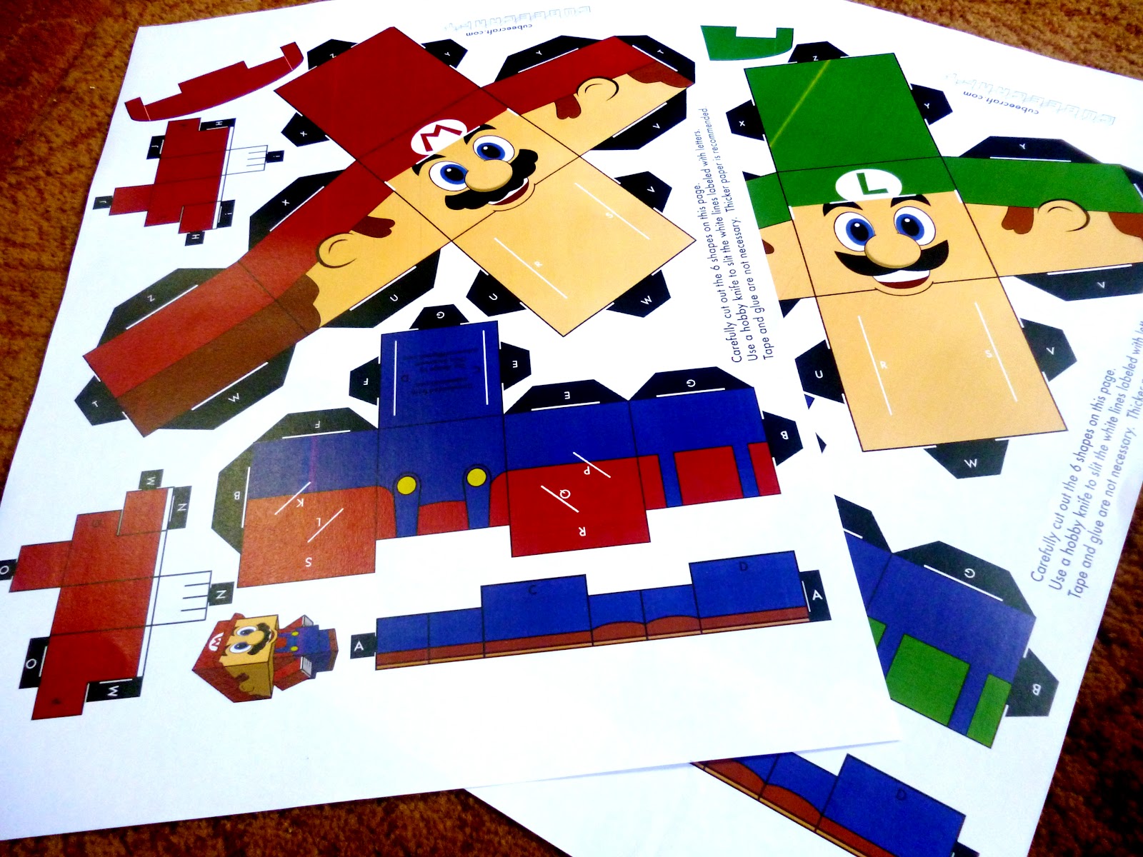 dear dolce... mario papercraft