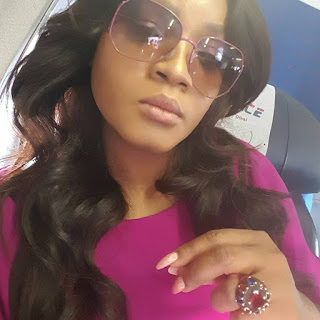 omotola jalade flies air peace to abuja