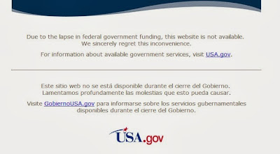 Government Website Shutdown Notice