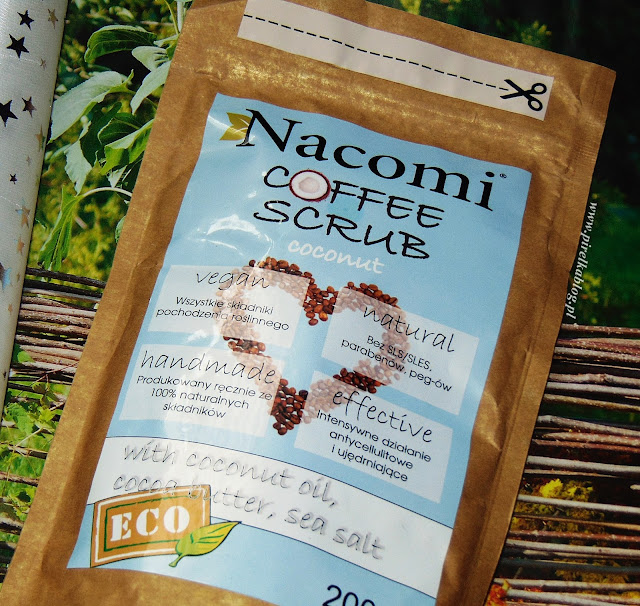 Suchy peeling kawowy do ciała 'KOKOS', Nacomi 