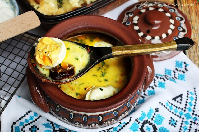 Zama de oua cu carnat