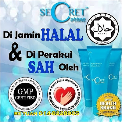 secret correa lotion sejuk kurus