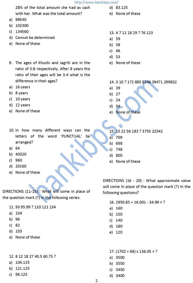 SBI PO Questions On Percentage SBI PO Questions On Percentage