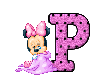 Alfabeto de Minnie bebé llorando P.