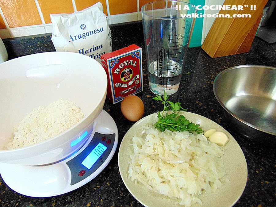 Buñuelos de bacalao ingredientes