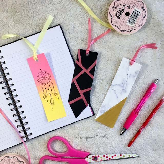 3 Easy DIY Bookmark Ideas Pumpkin Emily