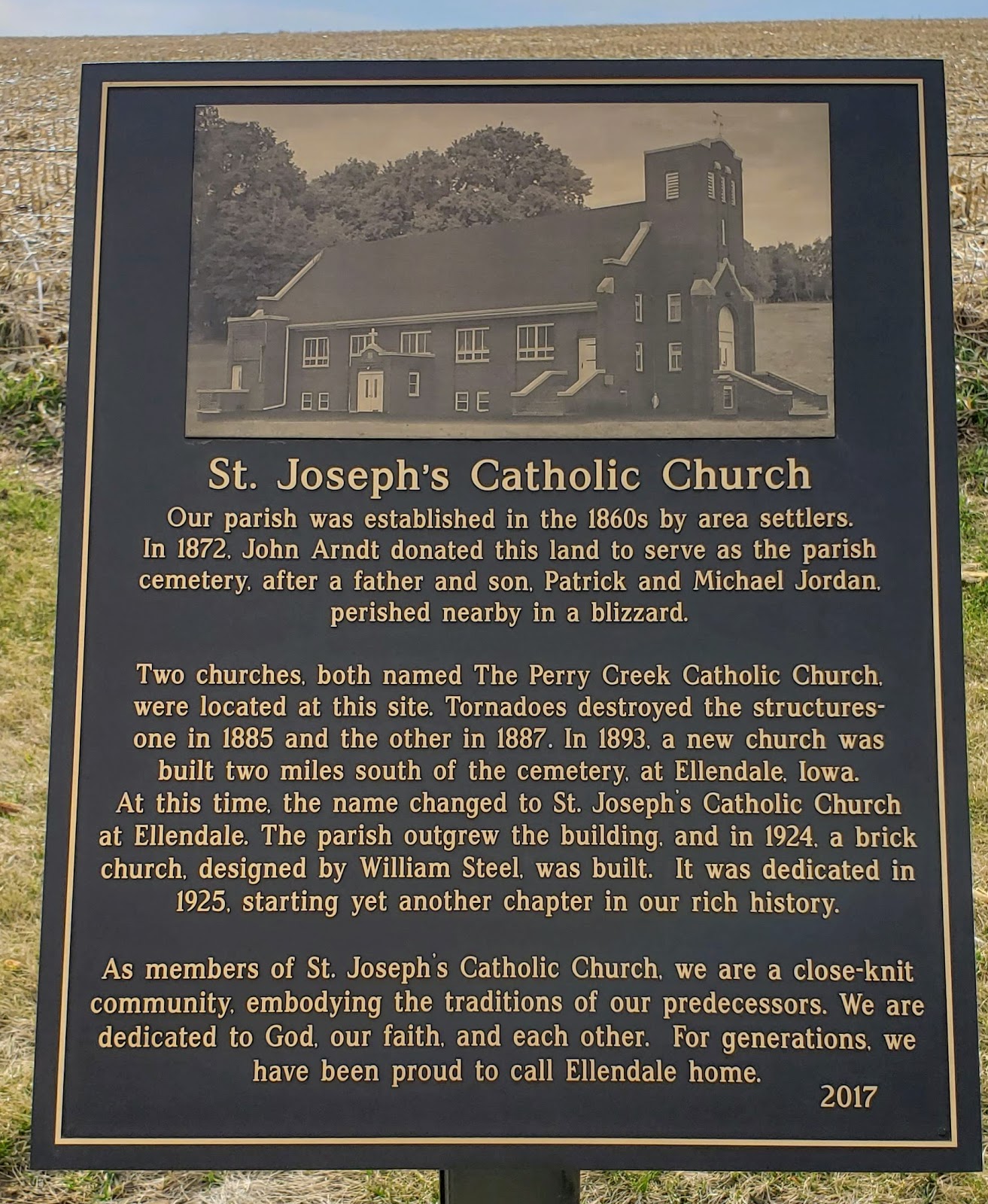 History and Culture by Bicycle Ellendale, Iowa Township St. Joseph's