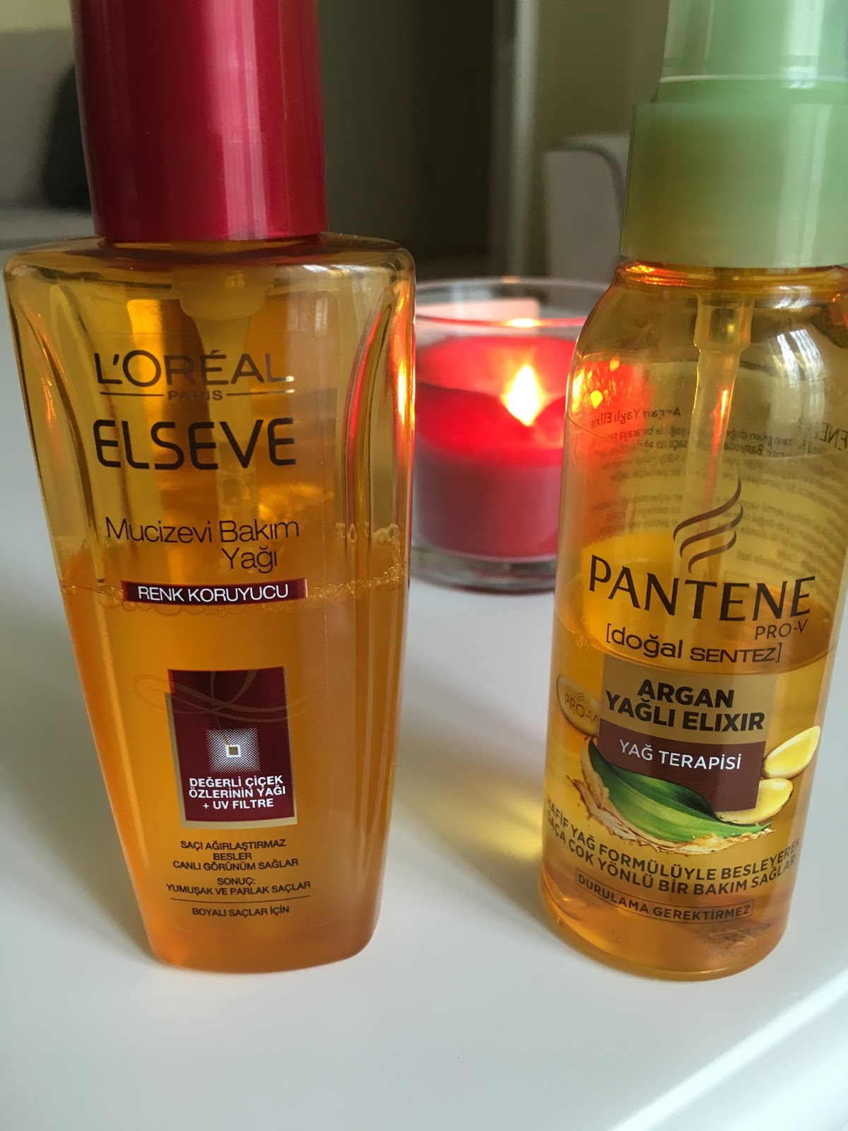 Kirmizi Yanak Pantene Argan Yagli Elixir Mi Elseve Mucizevi Bakim Yagi Mi