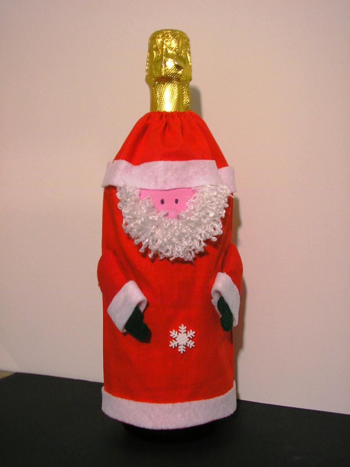 Crafty Sue "Santa" Wine Bottle Cover