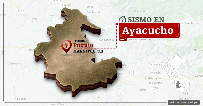 Temblor en Ayacucho de 3.8 Grados (Hoy Martes 9 Mayo 2017) Sismo EPICENTRO Puquio - Lucanas - IGP - www.igp.gob.pe Temblor en Ayacucho de 3.8 Grados (Hoy Martes 9 Mayo 2017) Sismo EPICENTRO Puquio - Lucanas - IGP - www.igp.gob.pe